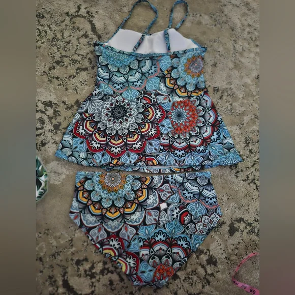 Buy 2~50% Off!!Paisley Womens Medium Tankini - Picture 5 of 6